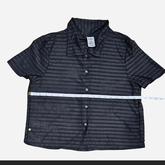 Hurley Black Perforated Knit Top - Picture 7 of 14
